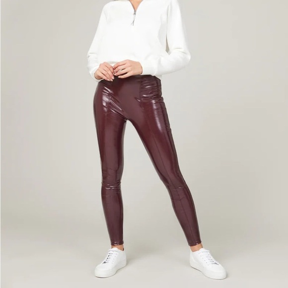 SPANX • Faux Patent Leather Leggings - Picture 1 of 12